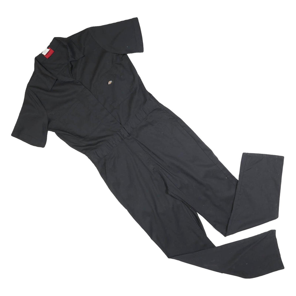 DICKIES Womens Black Regular Fit Cotton Blend Dungarees Size M W32 L32 Workwear