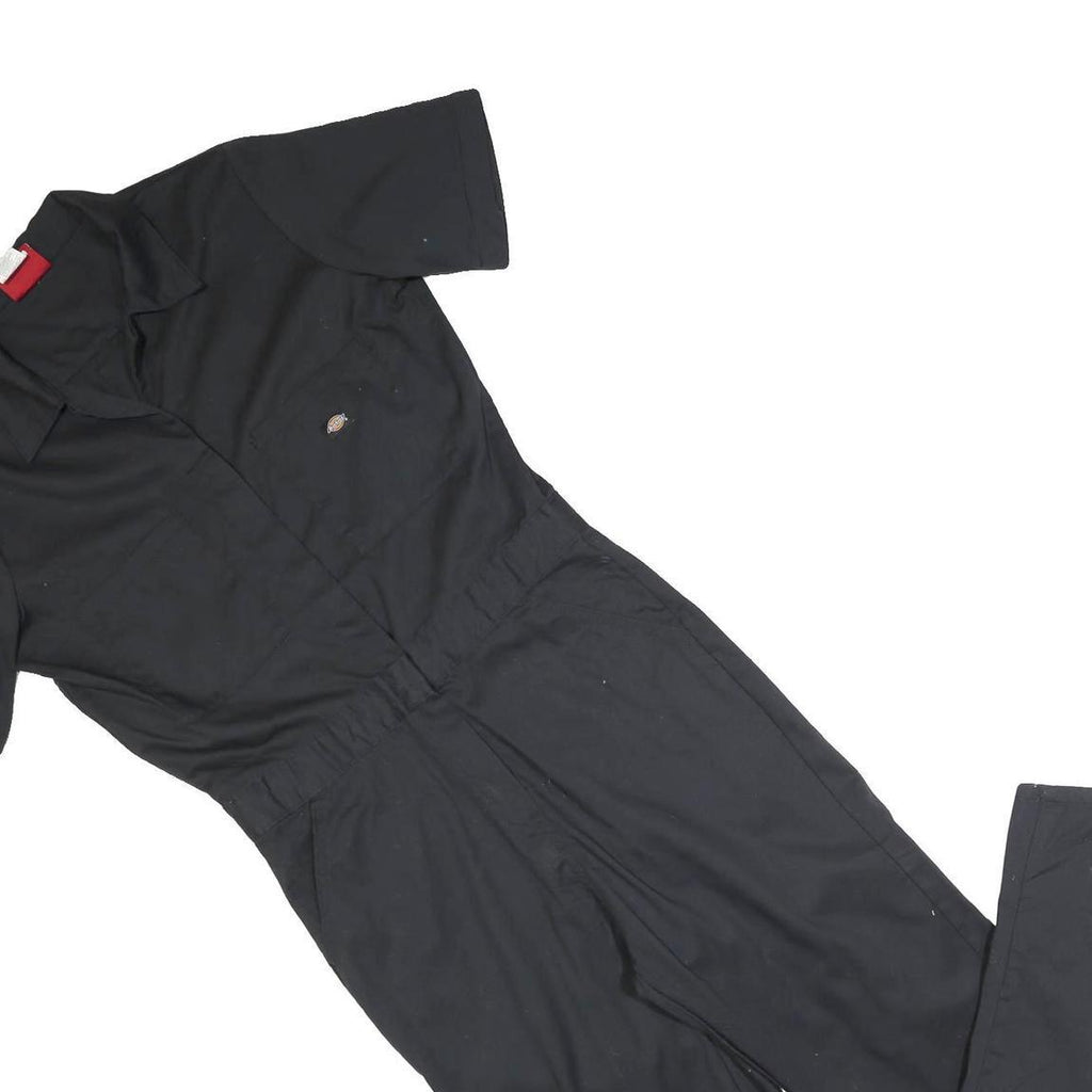 DICKIES Womens Black Regular Fit Cotton Blend Dungarees Size M W32 L32 Workwear