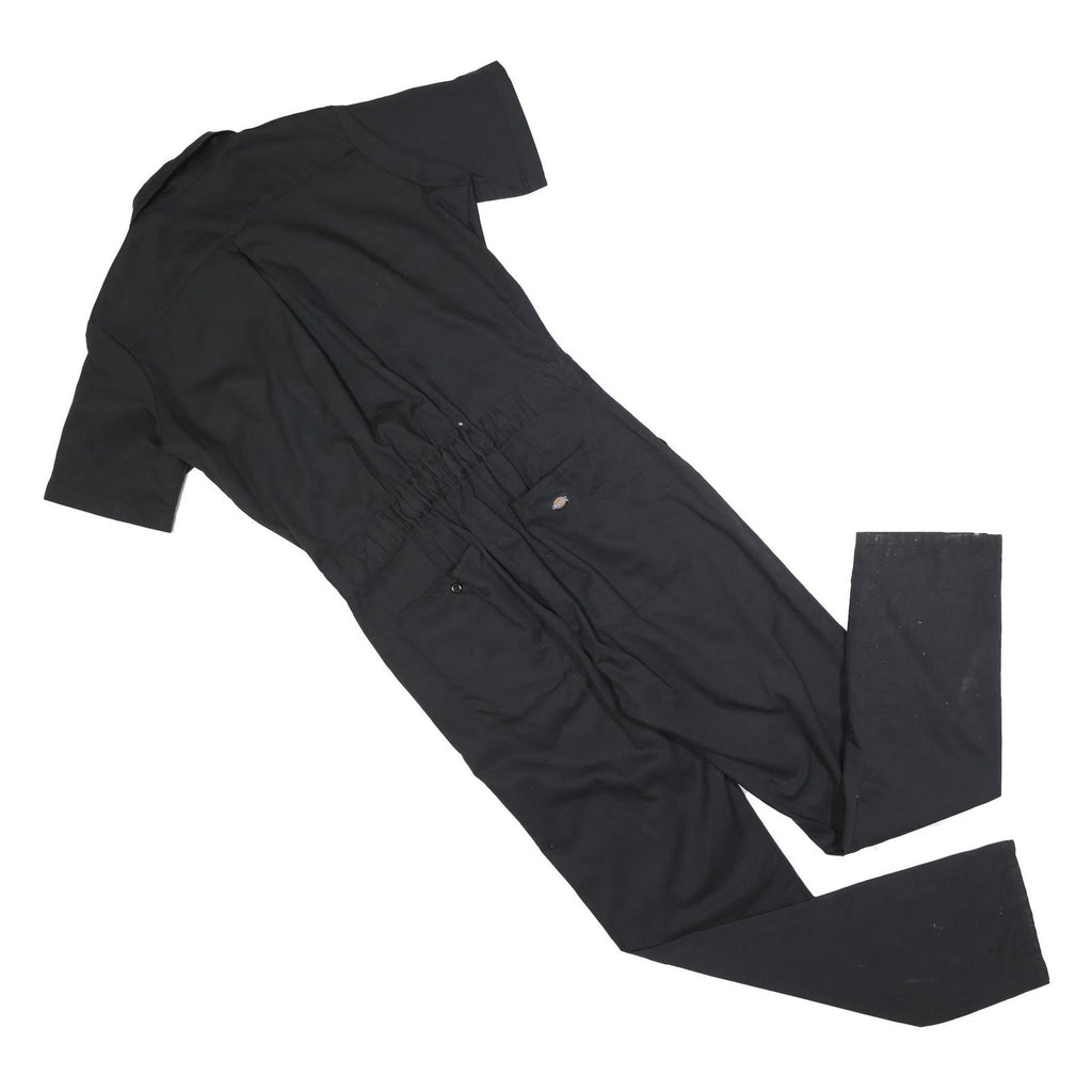 DICKIES Womens Black Regular Fit Cotton Blend Dungarees Size M W32 L32 Workwear