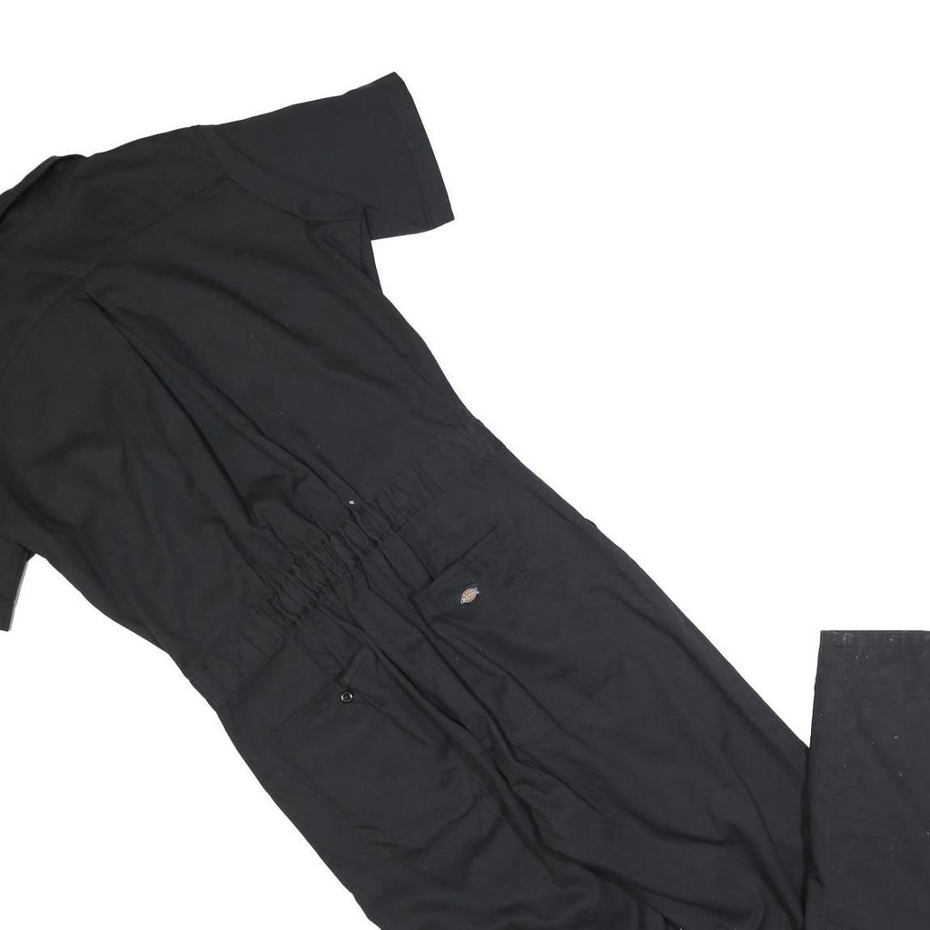 DICKIES Womens Black Regular Fit Cotton Blend Dungarees Size M W32 L32 Workwear