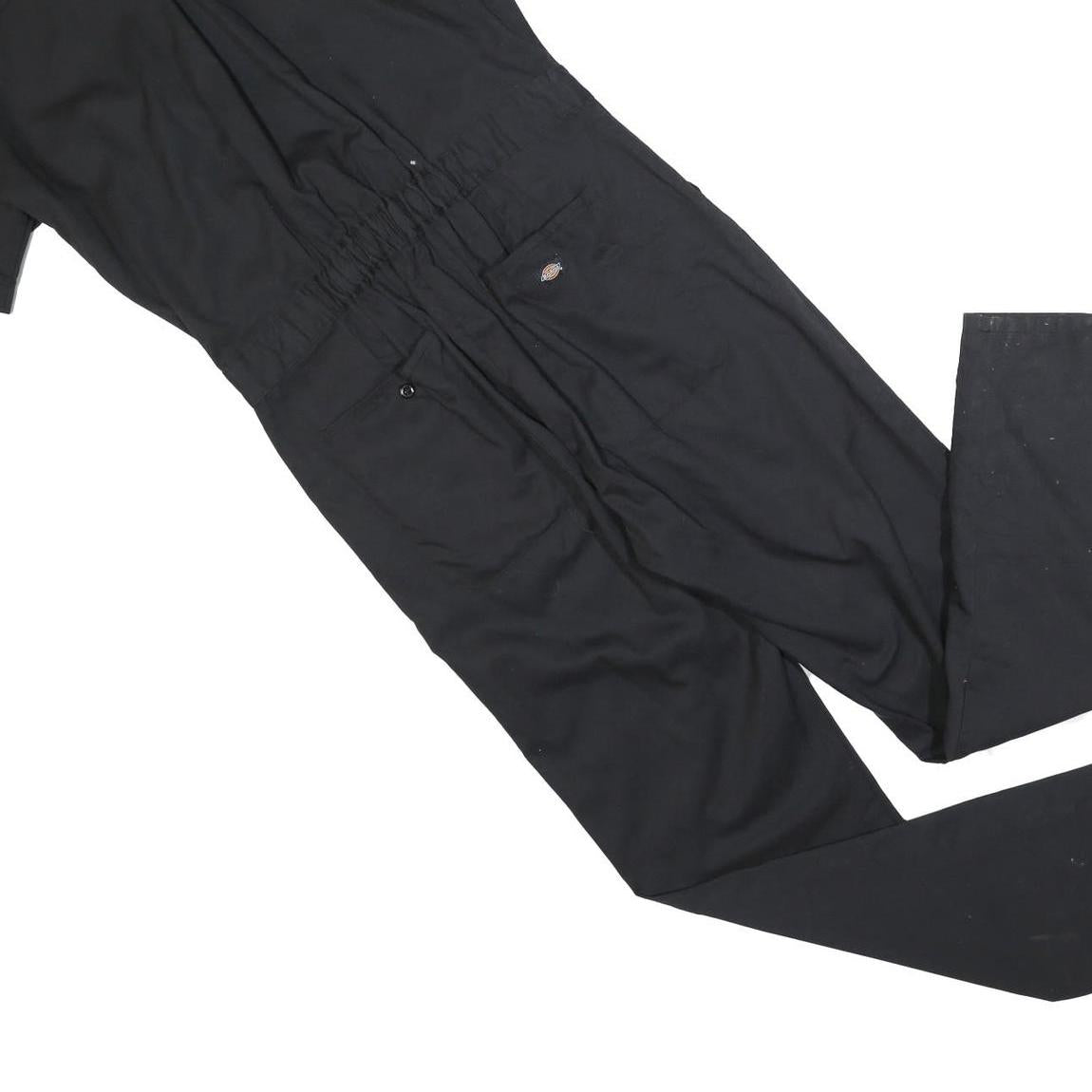 DICKIES Womens Black Regular Fit Cotton Blend Dungarees Size M W32 L32 Workwear