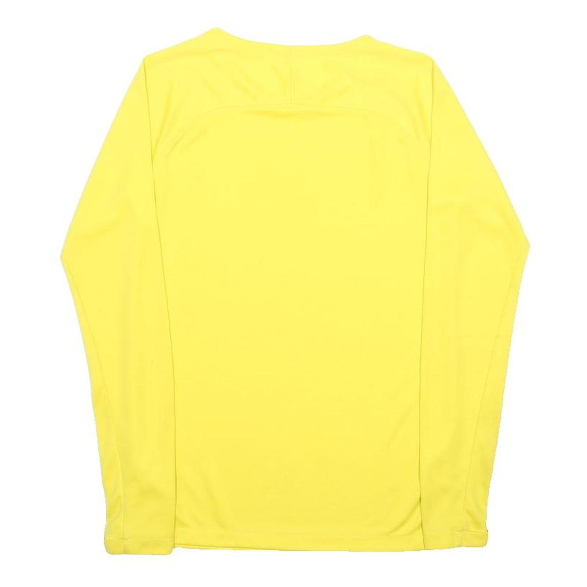 NIKE Boys Yellow Long Sleeve Crew Neck T-Shirt L Sports Activewear