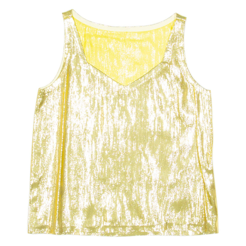 Womens Vest Gold Sleeveless M