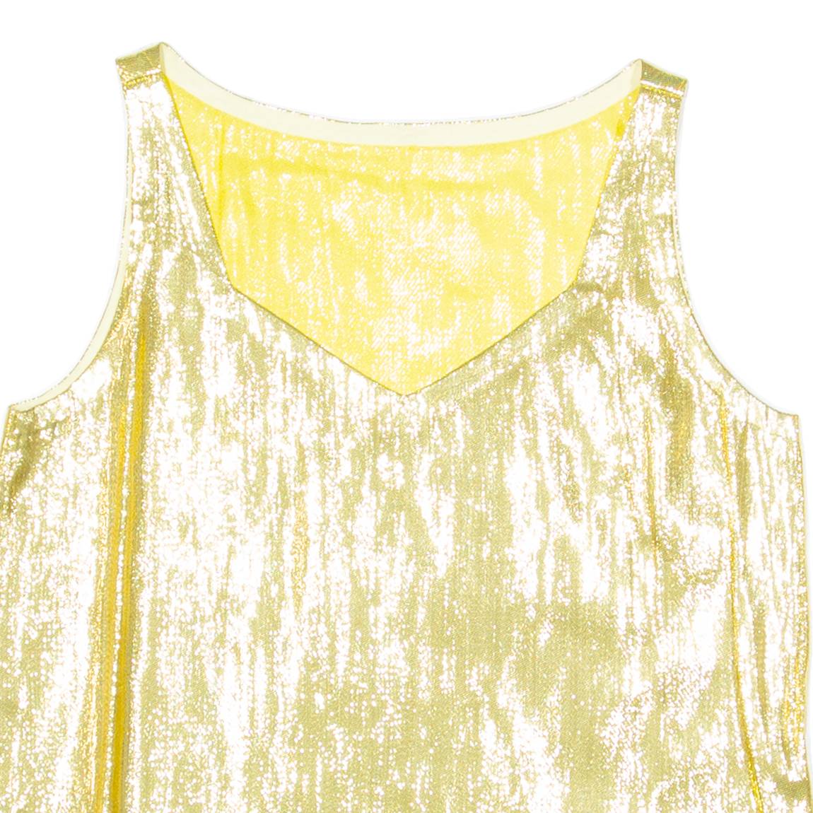 Womens Vest Gold Sleeveless M