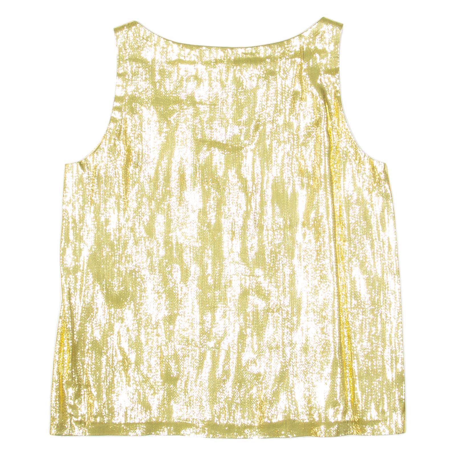Womens Vest Gold Sleeveless M