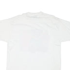 THE BEST Mens White Teddy Bear Graphic T-Shirt XL Short Sleeve Round Neck