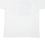 THE BEST Mens White Teddy Bear Graphic T-Shirt XL Short Sleeve Round Neck