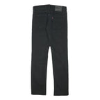 LEVI'S Mens Slim Black Denim Jeans W29 L30 Zip Closure Casual Style