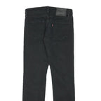 LEVI'S Mens Slim Black Denim Jeans W29 L30 Zip Closure Casual Style