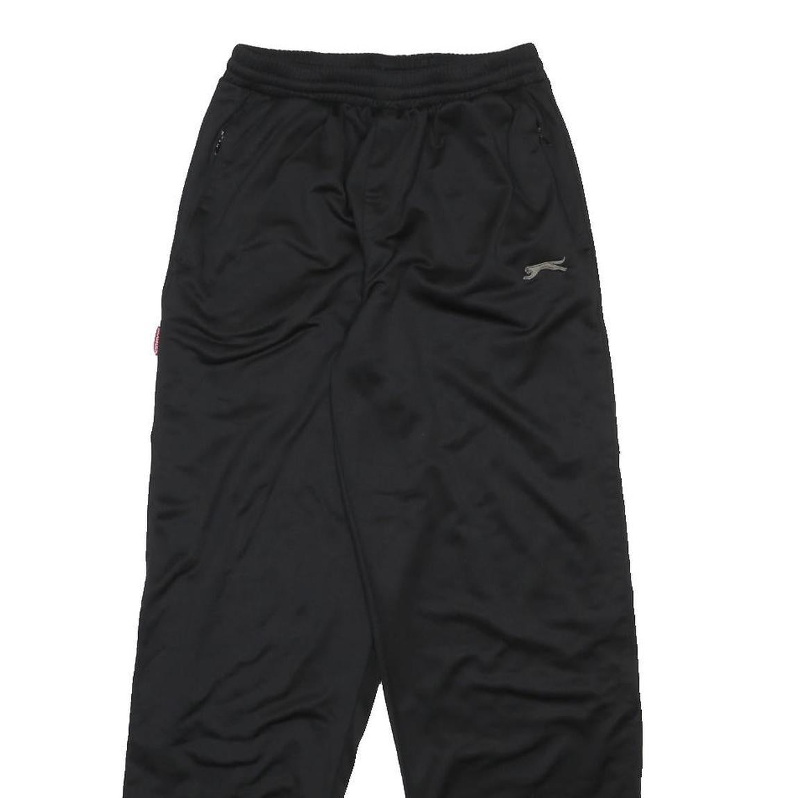 SLAZENGER Womens Joggers Black M W24 L30 Relaxed Straight Polyester Track Pants