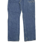 DICKIES Mens Blue Regular Fit Straight Denim Jeans W40 L32 Workwear Durable Zip