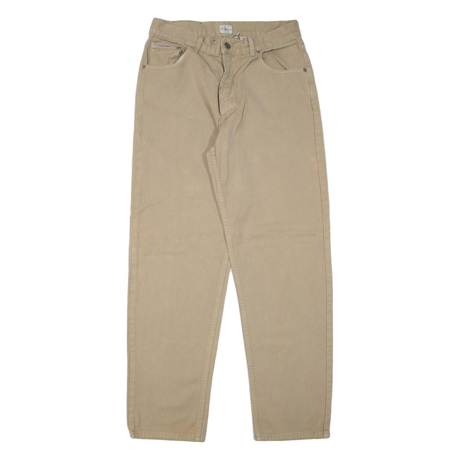 CALVIN KLEIN JEANS Mens Jeans Beige Regular Tapered W29 L32