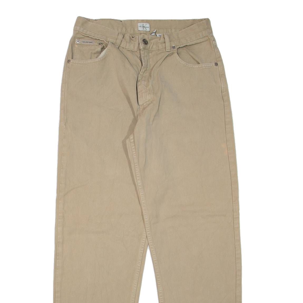 CALVIN KLEIN JEANS Mens Jeans Beige Regular Tapered W29 L32