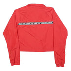 VANS Womens Red Zip Jacket XS Polyester Blend Plain Logo Tape Sport Casual