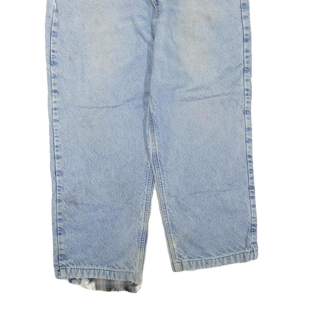 CARHARTT Mens Regular Fit Light Blue Denim Jeans W40 L25 Zip Closure Casual