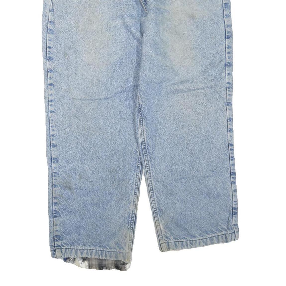 CARHARTT Mens Regular Fit Light Blue Denim Jeans W40 L25 Zip Closure Casual