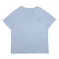 POLO RALPH LAUREN Mens Blue V-Neck T-Shirt XL Short Sleeve Cotton Classic Fit