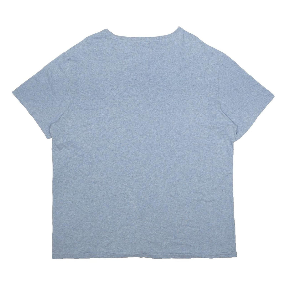 POLO RALPH LAUREN Mens Blue V-Neck T-Shirt XL Short Sleeve Cotton Classic Fit