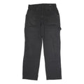 DICKIES Mens Regular Black Cotton Blend Jeans W32 L31 Button Closure Workwear