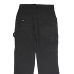 DICKIES Mens Regular Black Cotton Blend Jeans W32 L31 Button Closure Workwear