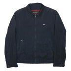 MCGREGOR Mens Navy Blue Classic Cotton Blend Zip Jacket S Casual Outerwear