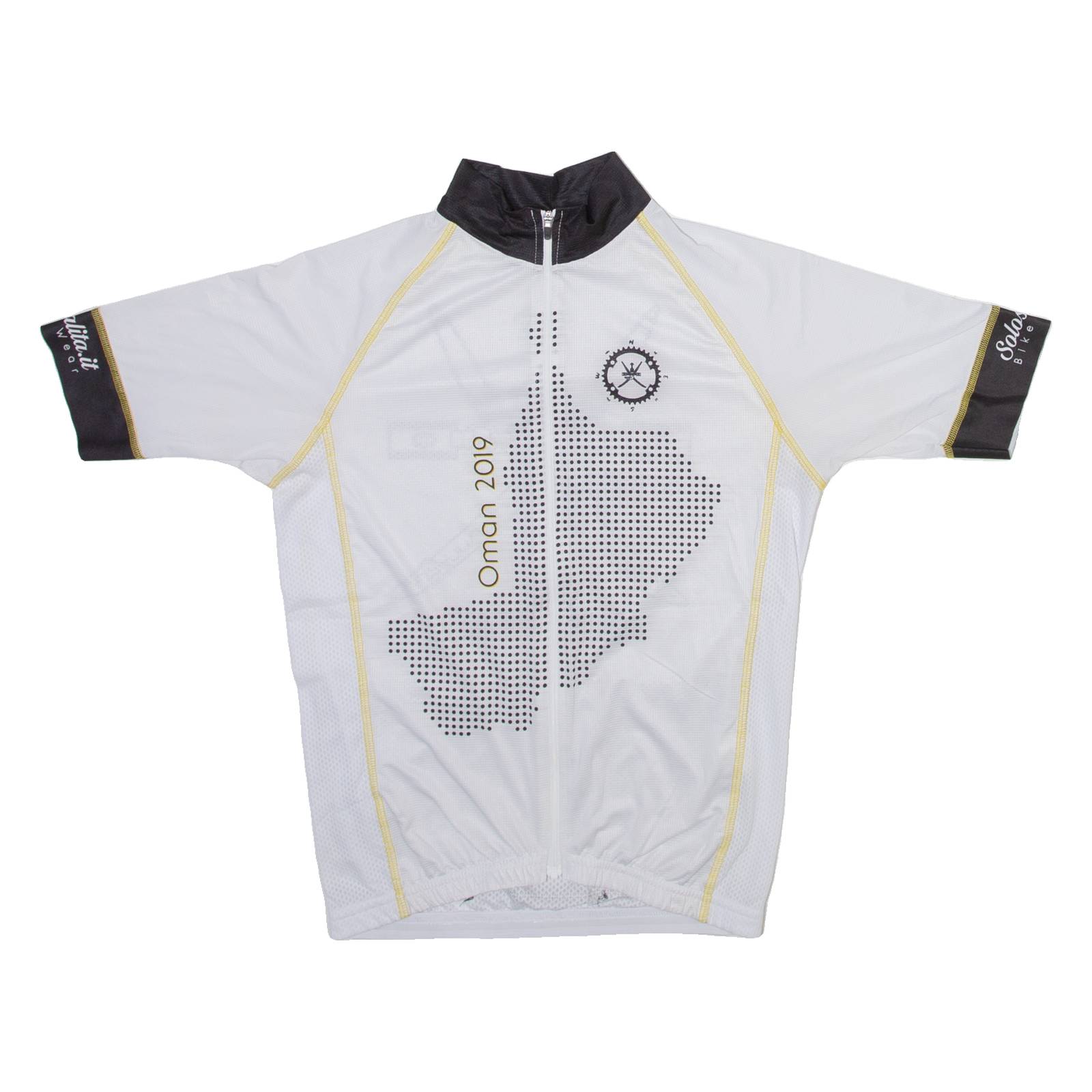 SOLOSALITA Full Zip Mens Jersey White S