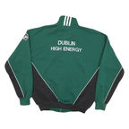 ADIDAS Mens Green & Black Zip Jacket L Polyester Blend Sports Casual Track Top