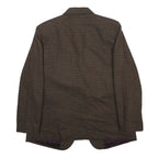 PROPHECY BY SAG HARBOR Womens Brown Wool Blend Button Jacket M Check Classic