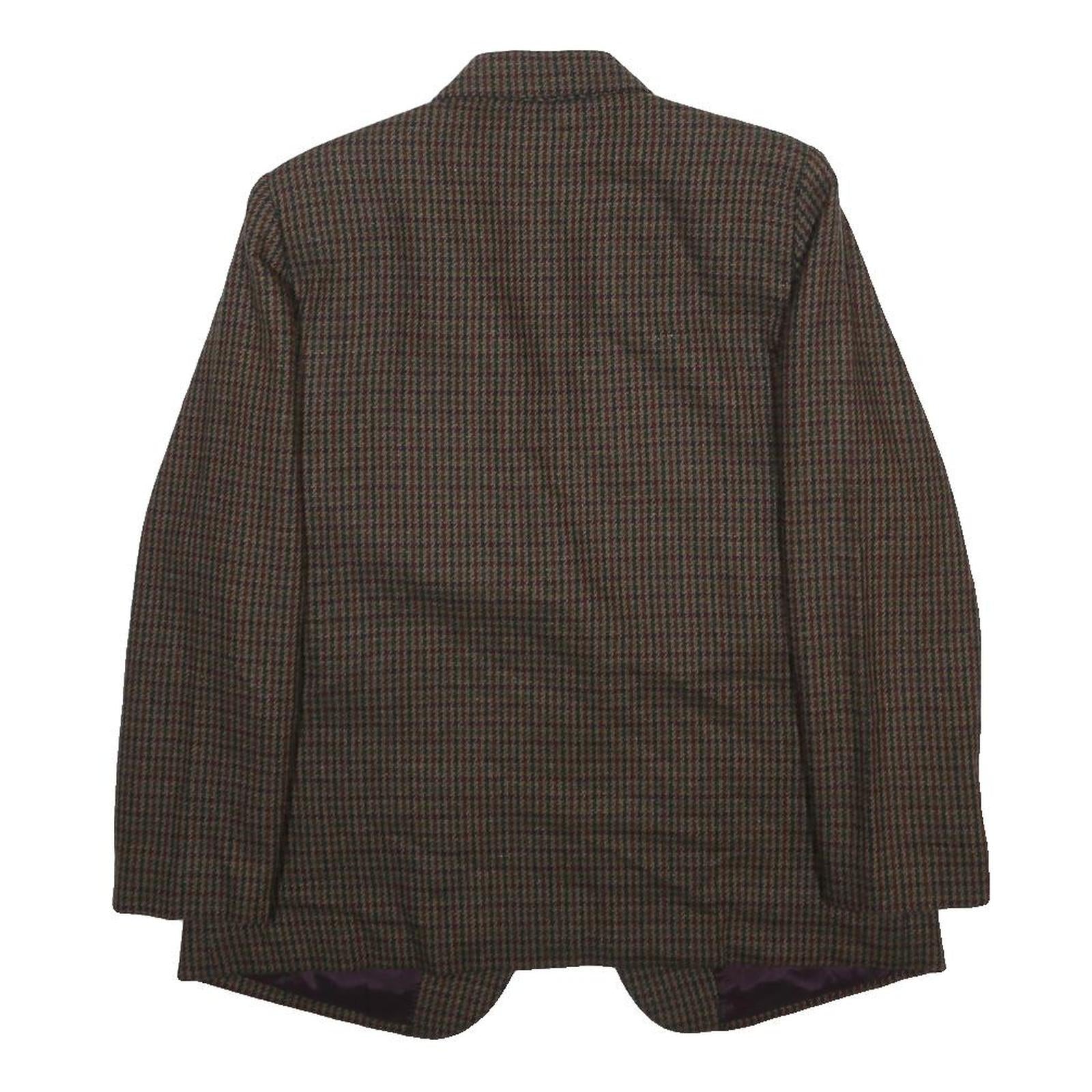 PROPHECY BY SAG HARBOR Womens Brown Wool Blend Button Jacket M Check Classic
