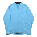 ASICS Womens Blue Running Jacket M Polyester Zip Plain Marathon Sportswear
