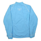 ASICS Womens Blue Running Jacket M Polyester Zip Plain Marathon Sportswear