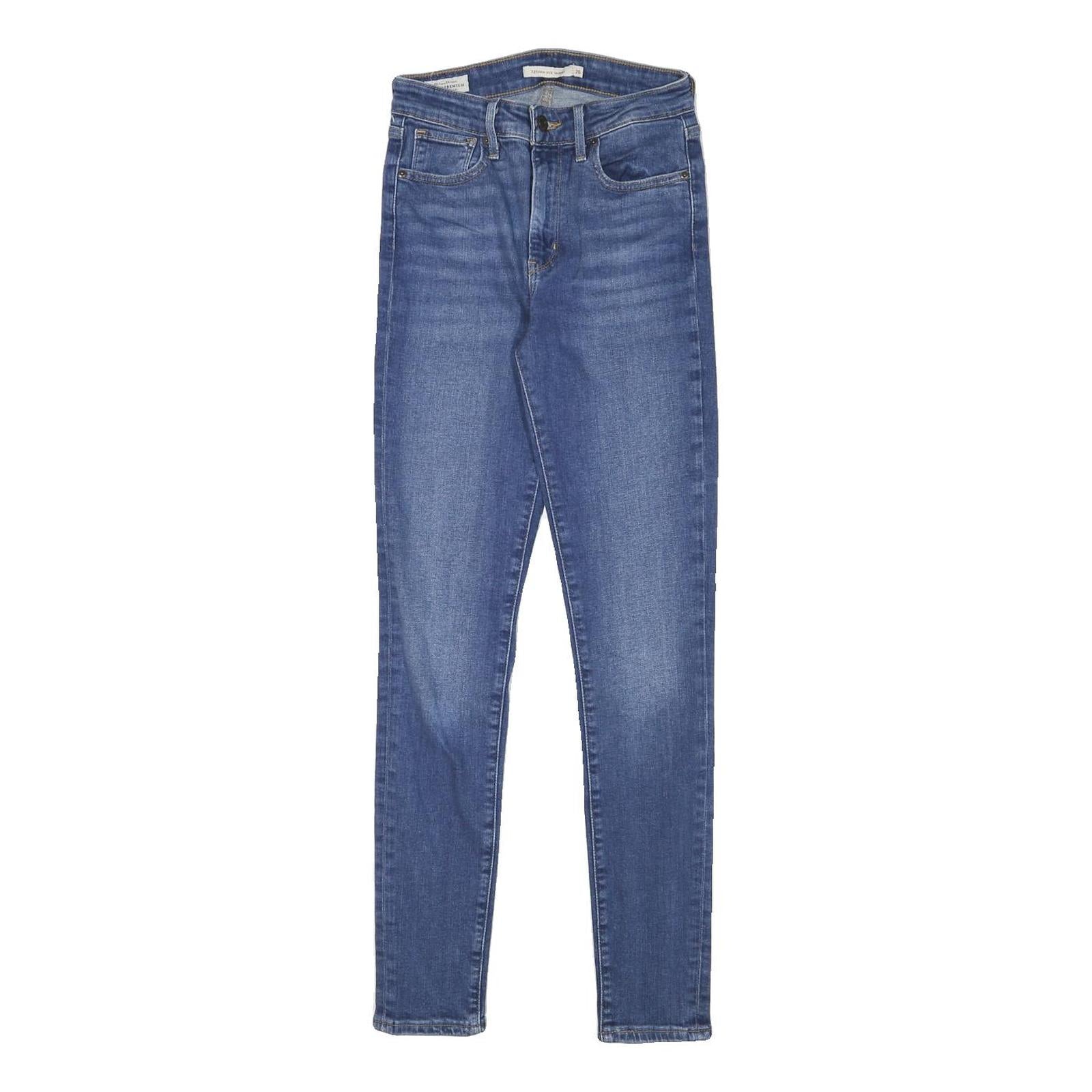 LEVI'S Womens Slim Blue Denim Light W23 L29 Jeans Zip Classic Skinny Cotton