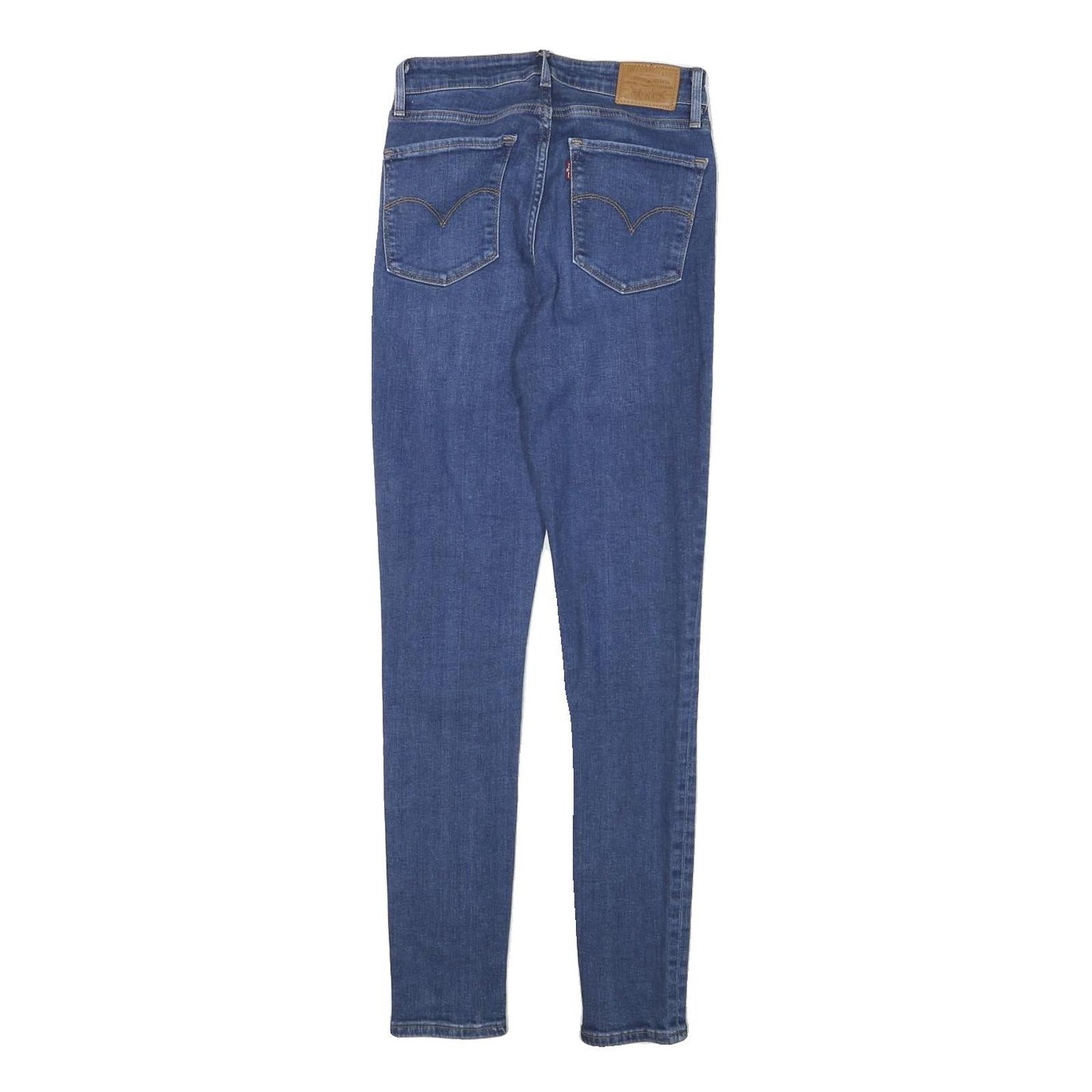 LEVI'S Womens Slim Blue Denim Light W23 L29 Jeans Zip Classic Skinny Cotton