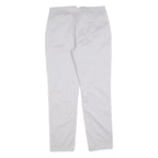 LAURA ASHLEY Womens Cotton Blend White Regular Straight Trousers W30 L30 Casual