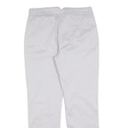 LAURA ASHLEY Womens Cotton Blend White Regular Straight Trousers W30 L30 Casual