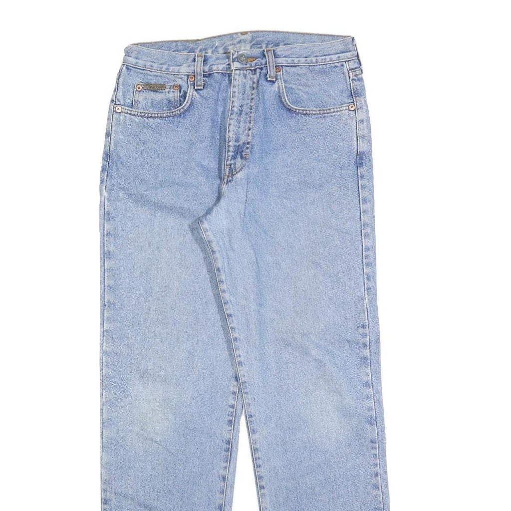 CALVIN KLEIN Womens Jeans Blue Regular Straight Denim Medium W28 L30 Classic Fit