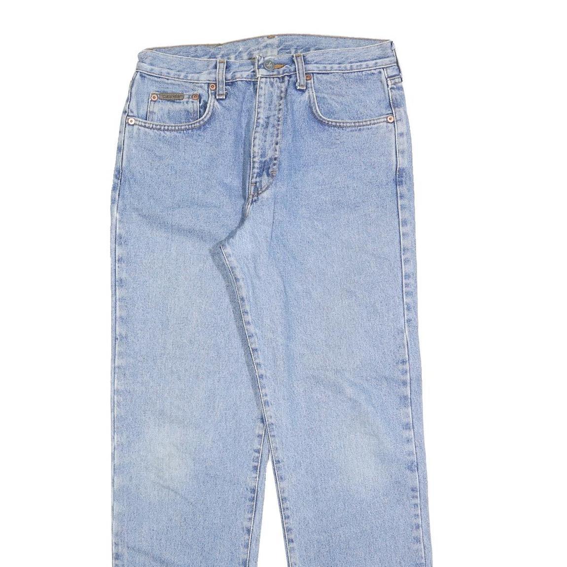 CALVIN KLEIN Womens Jeans Blue Regular Straight Denim Medium W28 L30 Classic Fit