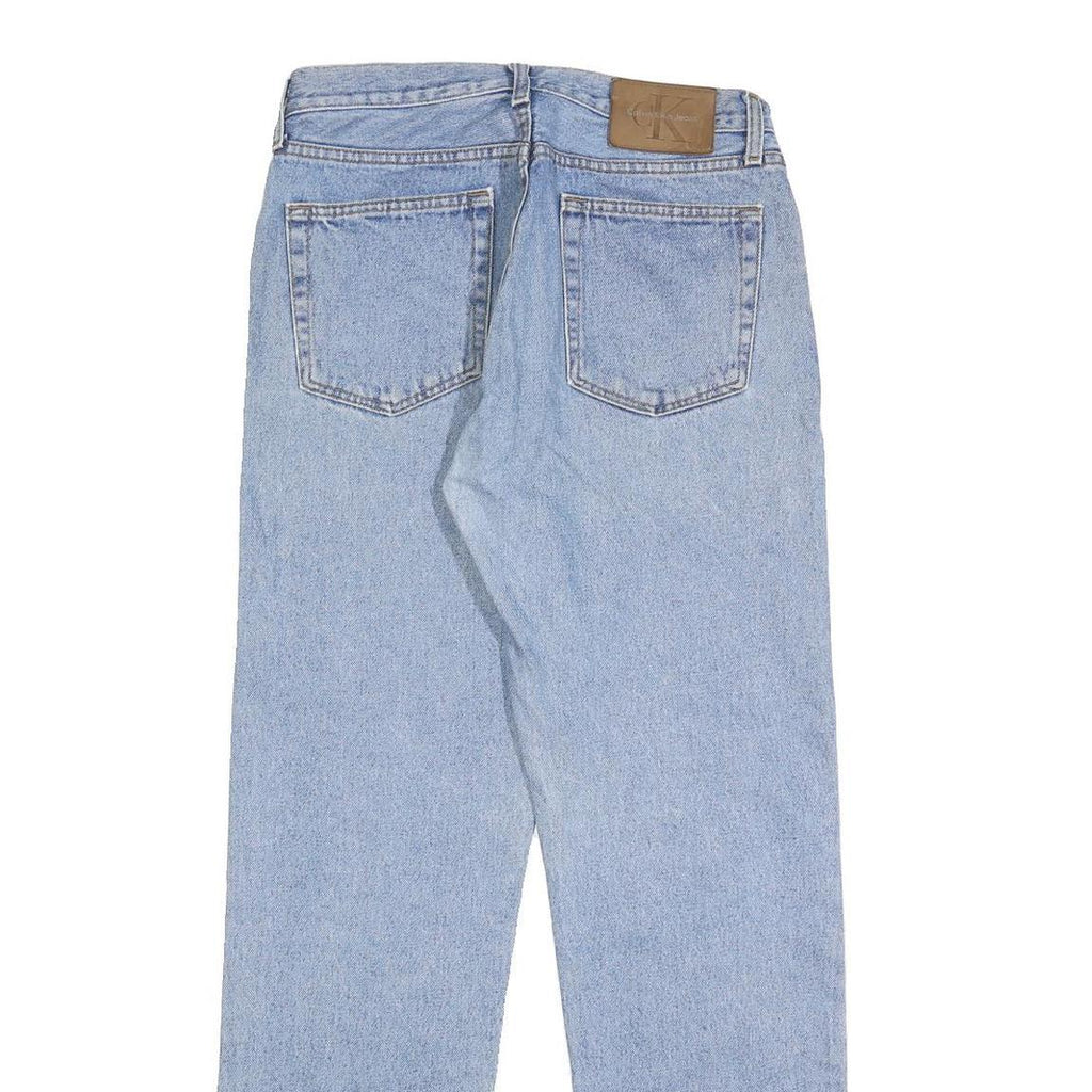 CALVIN KLEIN Womens Jeans Blue Regular Straight Denim Medium W28 L30 Classic Fit