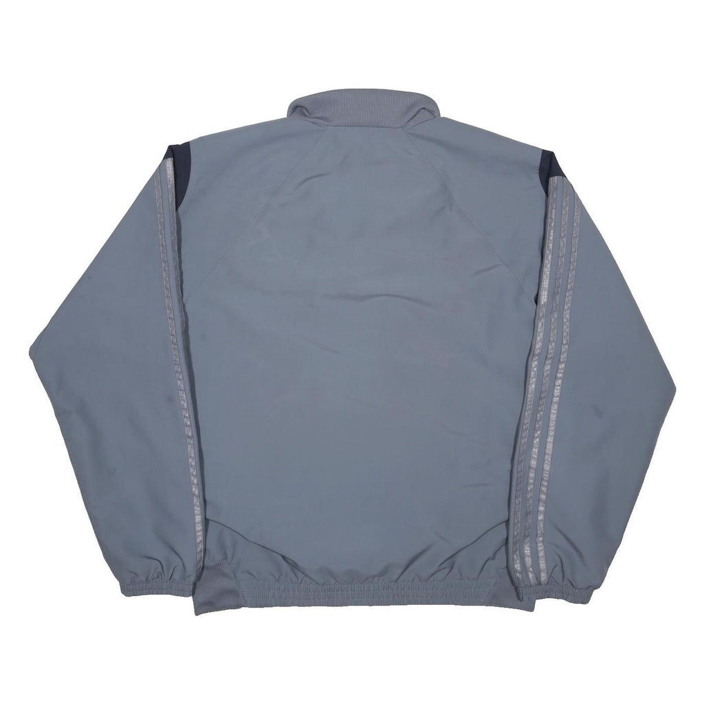 ADIDAS Mens Grey Zip Jacket M Polyester Athletic Sportswear