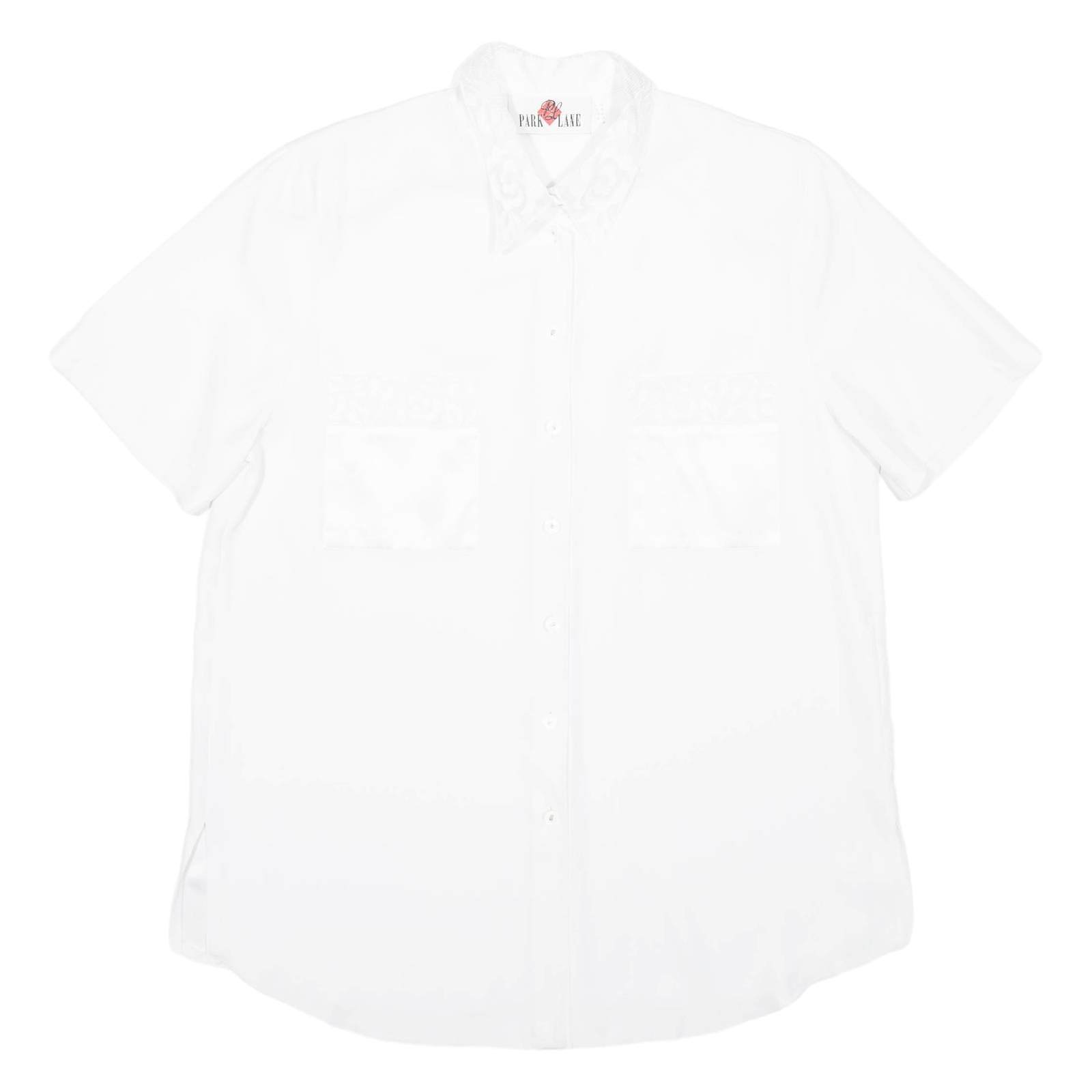 PARK LANE Womens Plain Shirt White UK 14