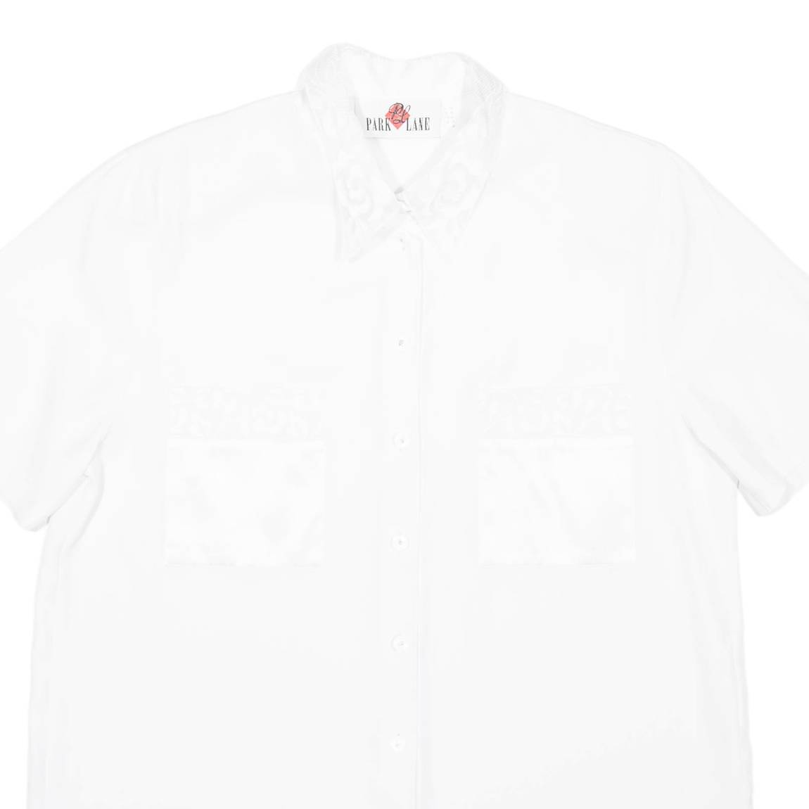 PARK LANE Womens Plain Shirt White UK 14