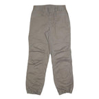 THE NORTH FACE Mens Slim Beige Cotton Blend Trousers W28 L30 Zip Closure Outdoor