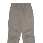 THE NORTH FACE Mens Slim Beige Cotton Blend Trousers W28 L30 Zip Closure Outdoor