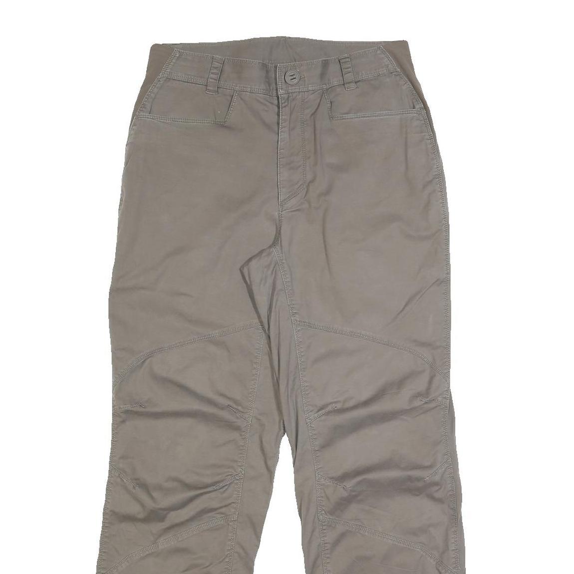 THE NORTH FACE Mens Slim Beige Cotton Blend Trousers W28 L30 Zip Closure Outdoor