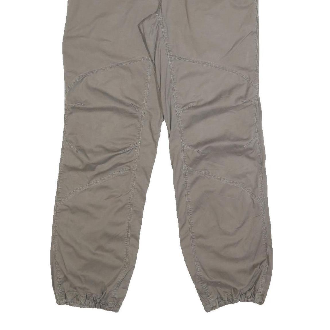 THE NORTH FACE Mens Slim Beige Cotton Blend Trousers W28 L30 Zip Closure Outdoor