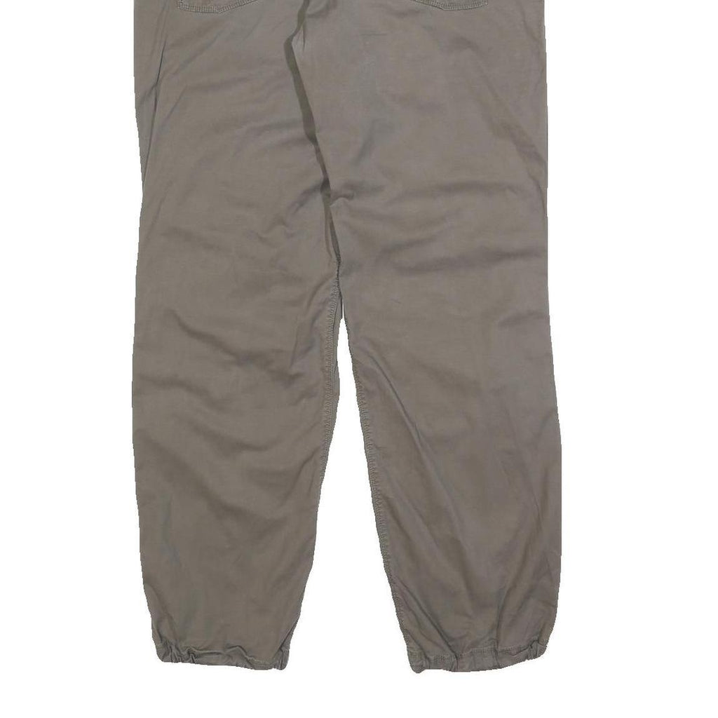 THE NORTH FACE Mens Slim Beige Cotton Blend Trousers W28 L30 Zip Closure Outdoor