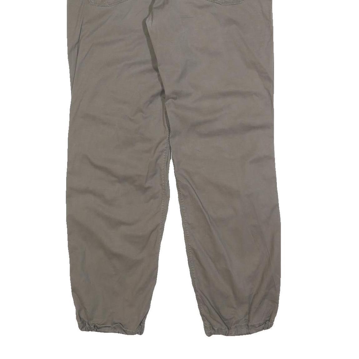 THE NORTH FACE Mens Slim Beige Cotton Blend Trousers W28 L30 Zip Closure Outdoor