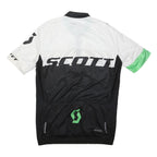 SCOTT Mens White & Green Modern T-Shirt L Short Sleeve Crew Neck Cycling Jersey