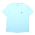 NAUTICA Mens Blue Crew Neck Cotton Blend T-Shirt M Casual Summer Style