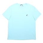 NAUTICA Mens Blue Crew Neck Cotton Blend T-Shirt M Casual Summer Style